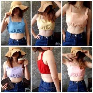 เสื้อครอปผ้าฝ้ายเมือง รุ่น  Color Crop