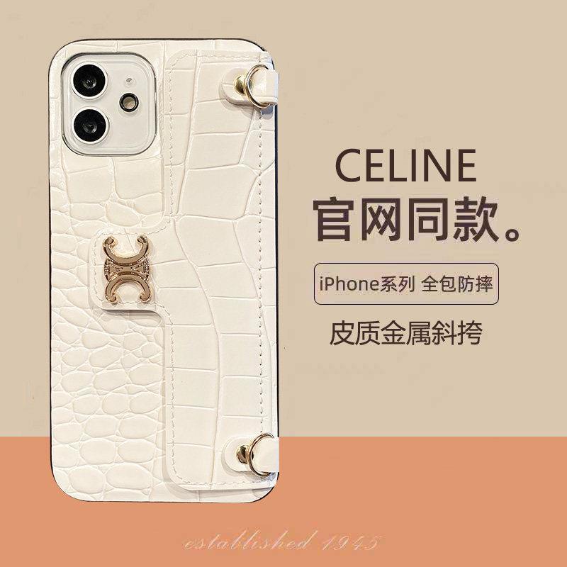 Celine ใหม่ iPhone12/8p เปลือกโทรศัพท์มือถือ xr สายคล้องคล้องสายไขว้ xsmax apple 11pro การ์ดกรณี 7