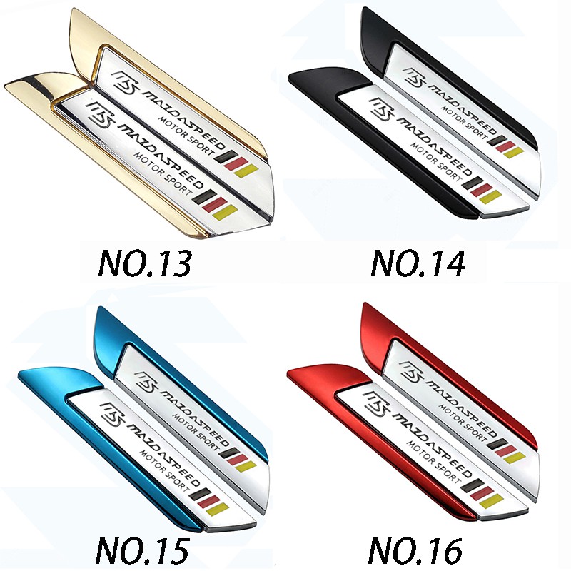 สติ๊กเกอร์โลหะติดด้านหลังรถยนต์สำหรับ Mazda R 7 MX 3 MX 5 - รูปที่ 3