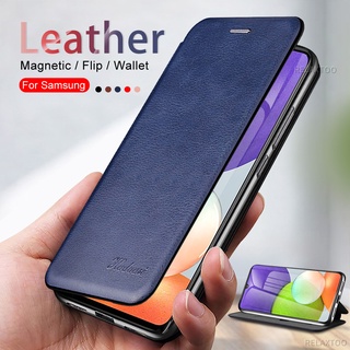 Leather Magnetic Stand Flip Case For Samsung Galaxy A22 A 22 4G 5G 2021 Phone Case Cover On Samsung A22 5G Card Slot Shockproof Casing