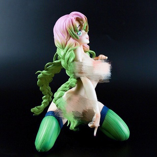 โมเดลฟิกเกอร์ Anime Demon Slayer Kanroji Mitsuri Kneeling Pvc ขนาด 18 ซม. ของเล่นสําหรับเด็ก