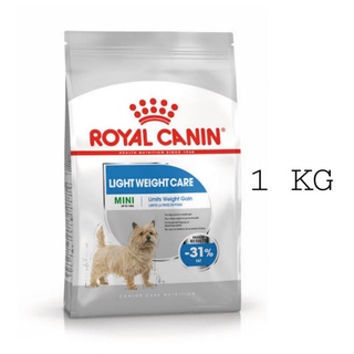 Royal Canin Dog Mini light weight care 1 Kg อาหารเม็ด สุนัข สุนัขโต พันธุ์เล็ก อ้วนง่าย อายุ 10 เดือนขึ้นไป