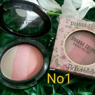 บลัชออน Sivanna baked blush 3 สี 