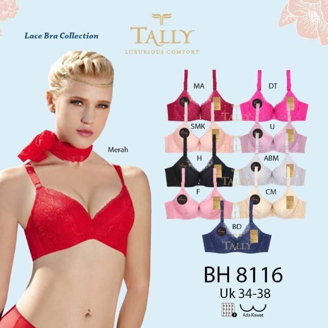 BH BRA 8116 TALLY I MEDIUM FOAM I WIRED I SIZE 34-38 | ถ้วย B | มาเทอร์เรียสนําเข้า | BROCADE บร็อคA