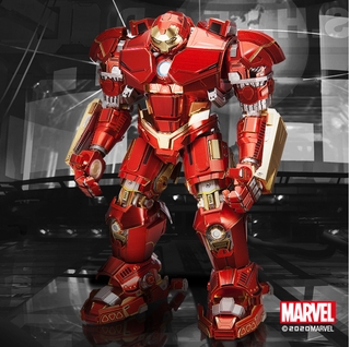 ฟิกเกอร์ฟิกเกอร์ Iron Man Hulk พร้อมไฟ Led Mainan Transformer ซูเปอร์ฮีโร่