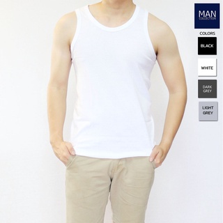 เสื้อกล้ามผู้ชาย เสื้อกล้าม เสื้อซับใน สีขาว/ดำ ผ้าฝ้าย 100% ผลิตในประเทศไทย มีของพร้อมส่ง ผลิตในไทย