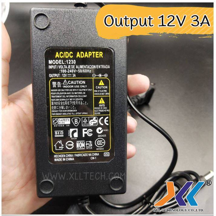 AC ADAPTER 12V 3A อแดปเตอร์ 12V 3A