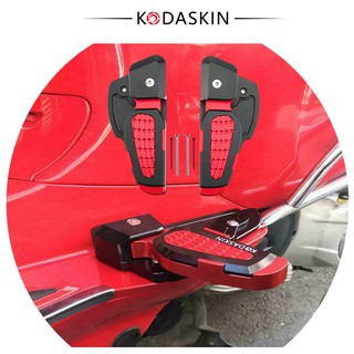 Moto พักเท้าเหยียบคันเหยียบเท้า พับเก็บได้ สำหรับ Vespa Primavera Sprint/Foot Pedals Folding Foot Rest Pedals for Vespa