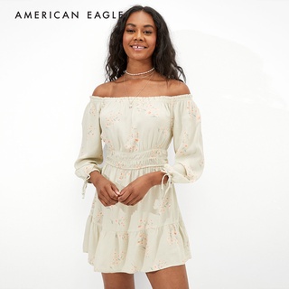 American Eagle Off-The-Shoulder Mini Dress ชุดเดรส ผู้หญิง มินิ เปิดไหล่ (EWDR 039-6126-767)