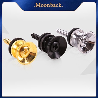 Moon_Anti-skid Strap Lock Locking Button End Pin for Electric Acoustic Bass Guitar