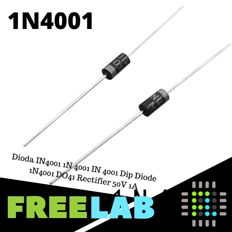 ไดโอด IN4001 1N 4001 IN 4001 Dip Diode 1N4001 DO41 Rectifier 50V 1A