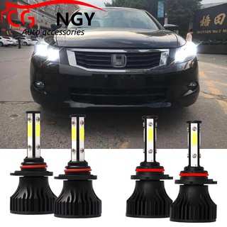 หลอดไฟหน้า LED 6000K 12V (40w) สีขาว สําหรับ Honda Accord (8th) 2008-2012 4 ชิ้น