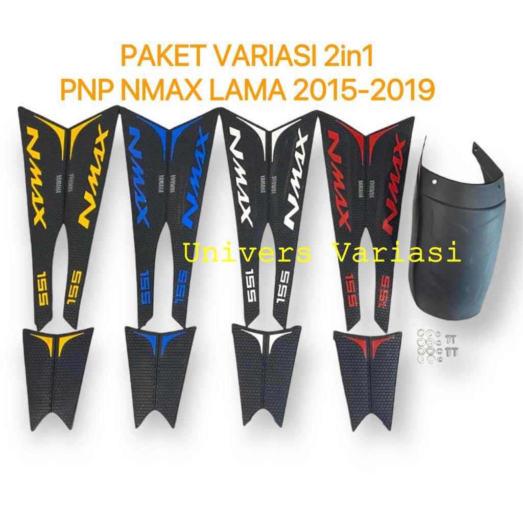 การเชื่อมต่อบังโคลนหน้า Nmax เก่า 2015 - 2019 + Tankpad Deckpad ยาง Nmax เก่า 2016 2017 2018 สติกเกอ