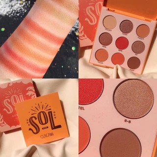 Sol Guicami eyeshadow palette อายเเชโดว์ พาเลท 9สี