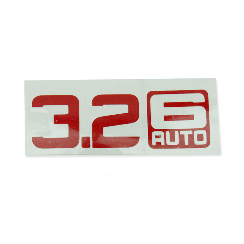 สติ๊กเกอร์ Sticker "3.2 6 AUTO" Red Side Vent Sticker Decal 3.2 6 AUTO Ford Ranger 2012-2018 1 ชุด 2 ชิ้น 
