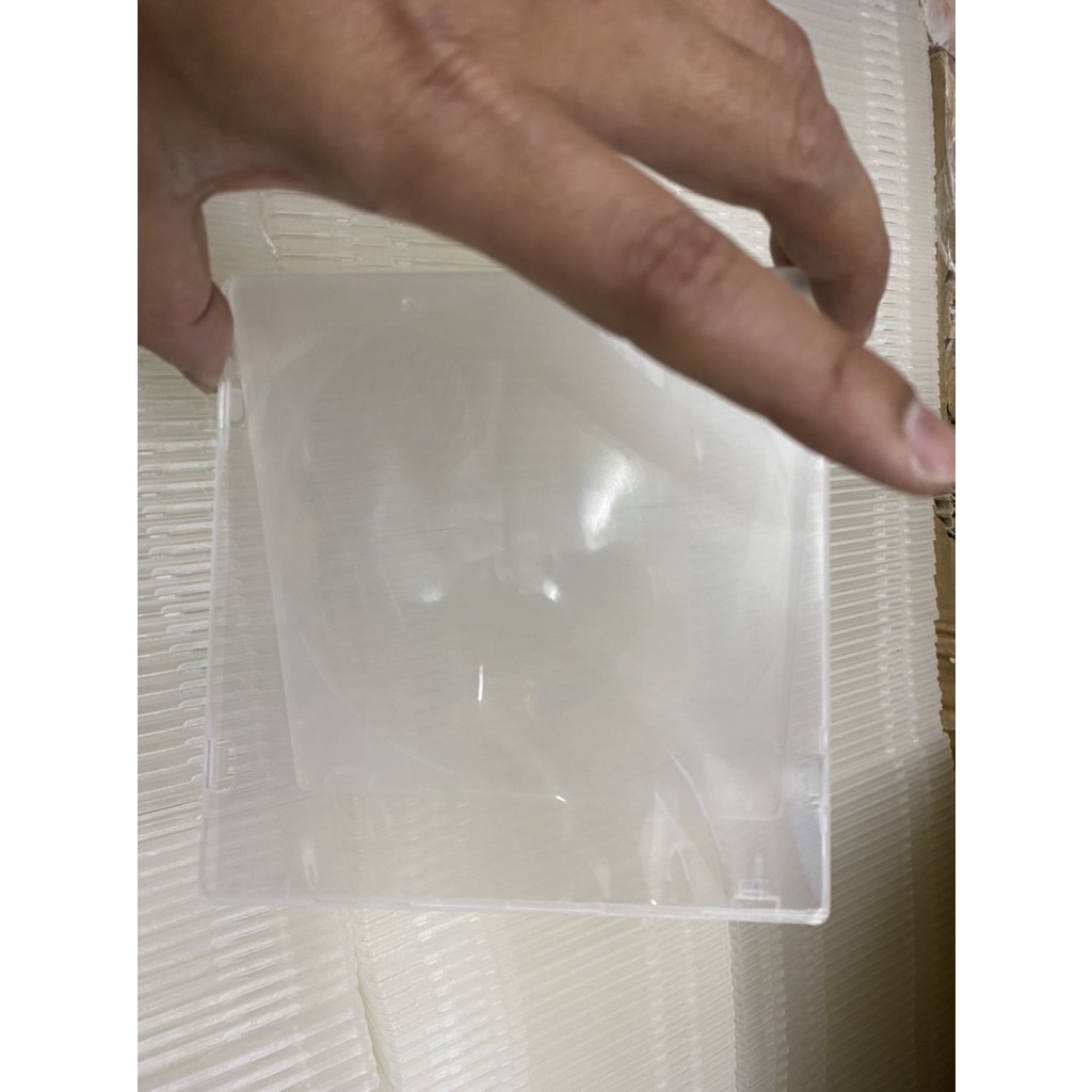 BOX CD PP 1 SLIM  สีขาวใสใส่ปกได้(1แพ็คมี10ใบตกไม่แตก)