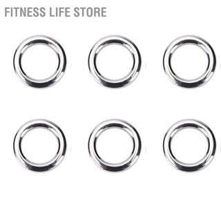 Fitness Life Shop 50pcs Heavy Duty Fishing Solid Stainless Steel Snap Split Rings Sea Lure Connector
