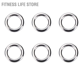 Fitness Life Shop 50pcs Heavy Duty Fishing Solid Stainless Steel Snap Split Rings Sea Lure Connector