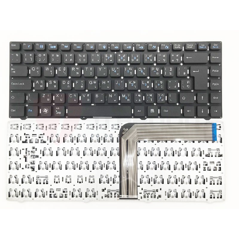 ACER Aspire ONE 14 1401 Z1401 Z1402 Z1401-C2XW Z1402-31B8 Keyboard ไทย-อังกฤษ คีย์บอร์ด เอเซอร์