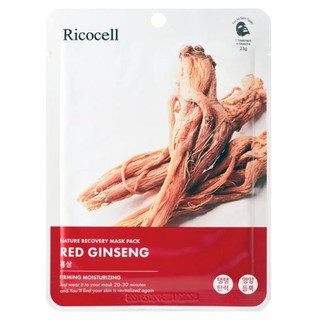 MASK NATURE RECOVERY - RED GINSENG มาร์กหน้าโสมแดง