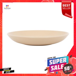 จานลึกเซรามิก 9 นิ้ว KECH LANZO BEIGECERAMIC DEEP PLATE 9 IN KECH LANZO BEIGE