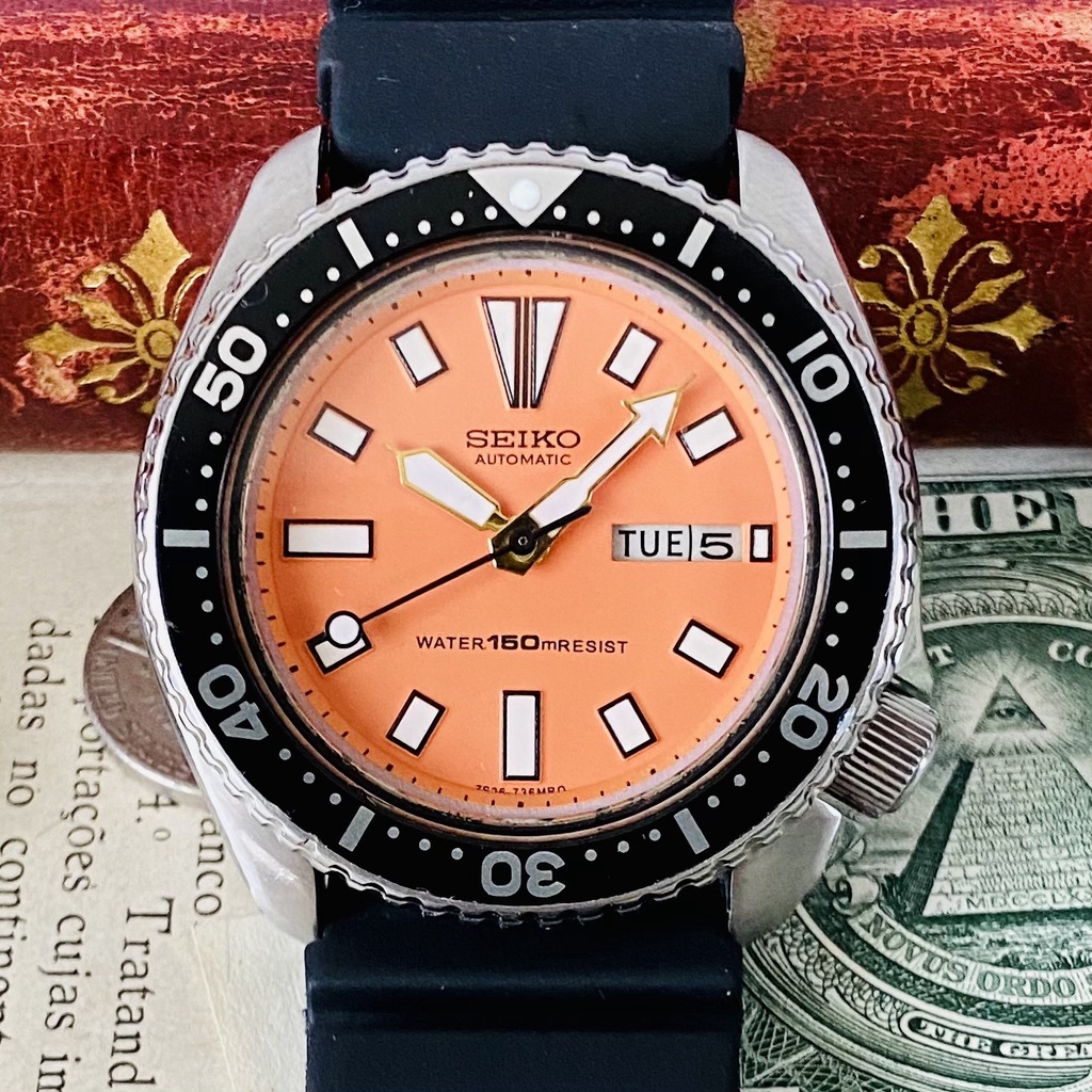 Seiko Divers 6309-729A 86 Years Old Orange Mod  นาฬิกาข้อมือสําหรับผู้ชายผู้หญิงกันน้ําสไตล์วินเทจ | Shopee Thailand