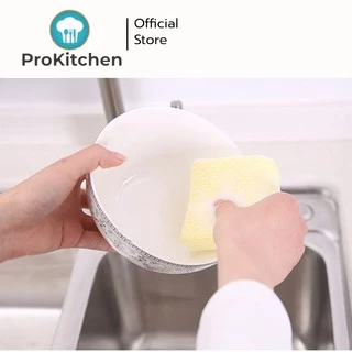 Kudzun ฟองน้ำล้างจาน ฟองน้ำหุ้มตาข่าย สุดคุ้ม แพคละ 12 ชิ้น ProKitchen