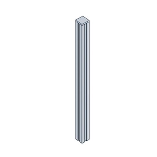 เสาจบพาร์ติชั่น สีเทา เอเพ็กซ์ EP4-100 Epex EP4-100 Gray Partition Finishing Pole