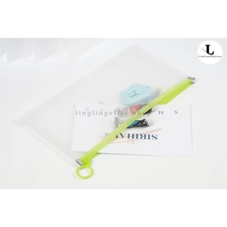 ซองซิป | Zipper Bag ขนาด A6, A5 และ A4 ขยายข้างได้ 3 ซม.