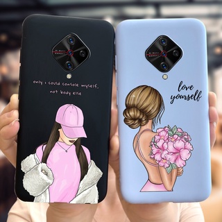 เคสนิ่ม เนื้อแมตต์ กันกระแทก ลายเด็กผู้หญิงสวย สําหรับ Vivo S1 Pro Vivo S1 Pro 1920 PD1945F_EX S1Pro