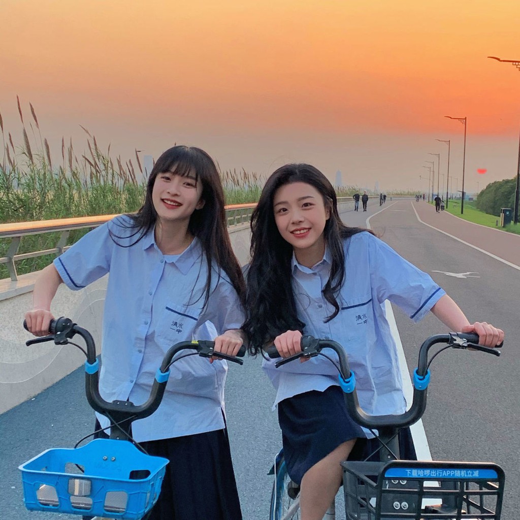 🔥Explosion style jk uniform short-sleeved shirt Taiwan Normal University Affiliated High School The 