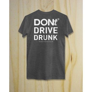 เสื้อยืด DONt DRIVE DRUNK สีเทาเข้ม แบรนด์ DONt