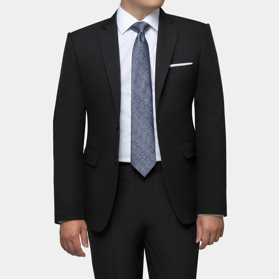 DGRIE Play – Play Black T/R 2button Standard Notch Lapel Jacket : สูทสีดำ ปกมาตรฐาน