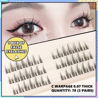 【DREAMER】Self Grafting Eyelashes Individual Cluster Lashes Natural Fake Eyelashes False Eyelashes