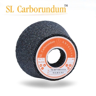 หินเจียร์ถ้วย หินถ้วย หินขัด ขนาด70 x 40 x 19.5mm (เบอร์40) ตรา SL.carborumdum สินค้าแท้ 100% จากโรงงานผลิต