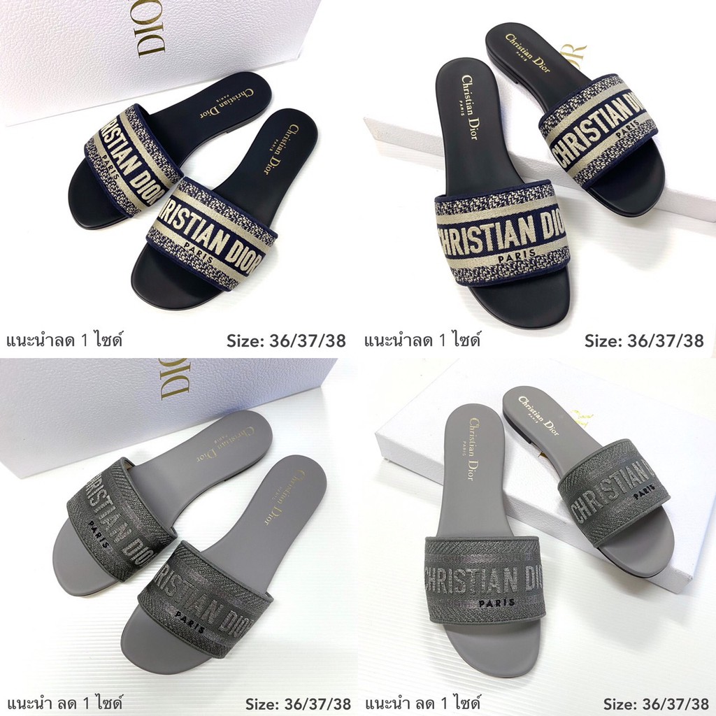 Dior Sandals ของแท้ 100% [ส่งฟรี] | Shopee Thailand