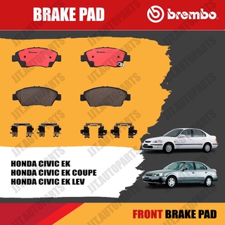 Brembo ผ้าเบรค HONDA CIVIC EK, EK COUPE, EK Lev 1996-2000 ฮอนด้า ซีวิค EK, EK COUPE, EK Lev 1996-2000 [หน้า, ดิสก์หลัง]