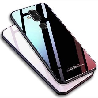 เคสโทรศัพท์มือถือ พิมพ์สีพื้น สำหรับ Nokia 7 Plus 7.1 8.1 6.1 Plus 7.1 Plus X6 X7