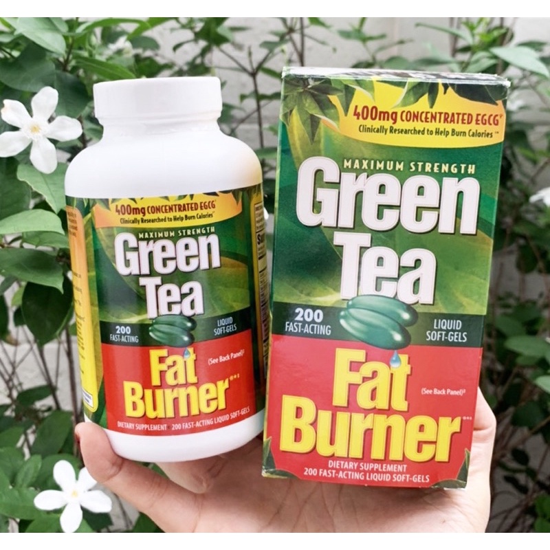 เร่งเผาผลาญ GreenTea Fat Burner (200Capsules) เบิร์นไขมัน ลดน้ำหนัก ลด