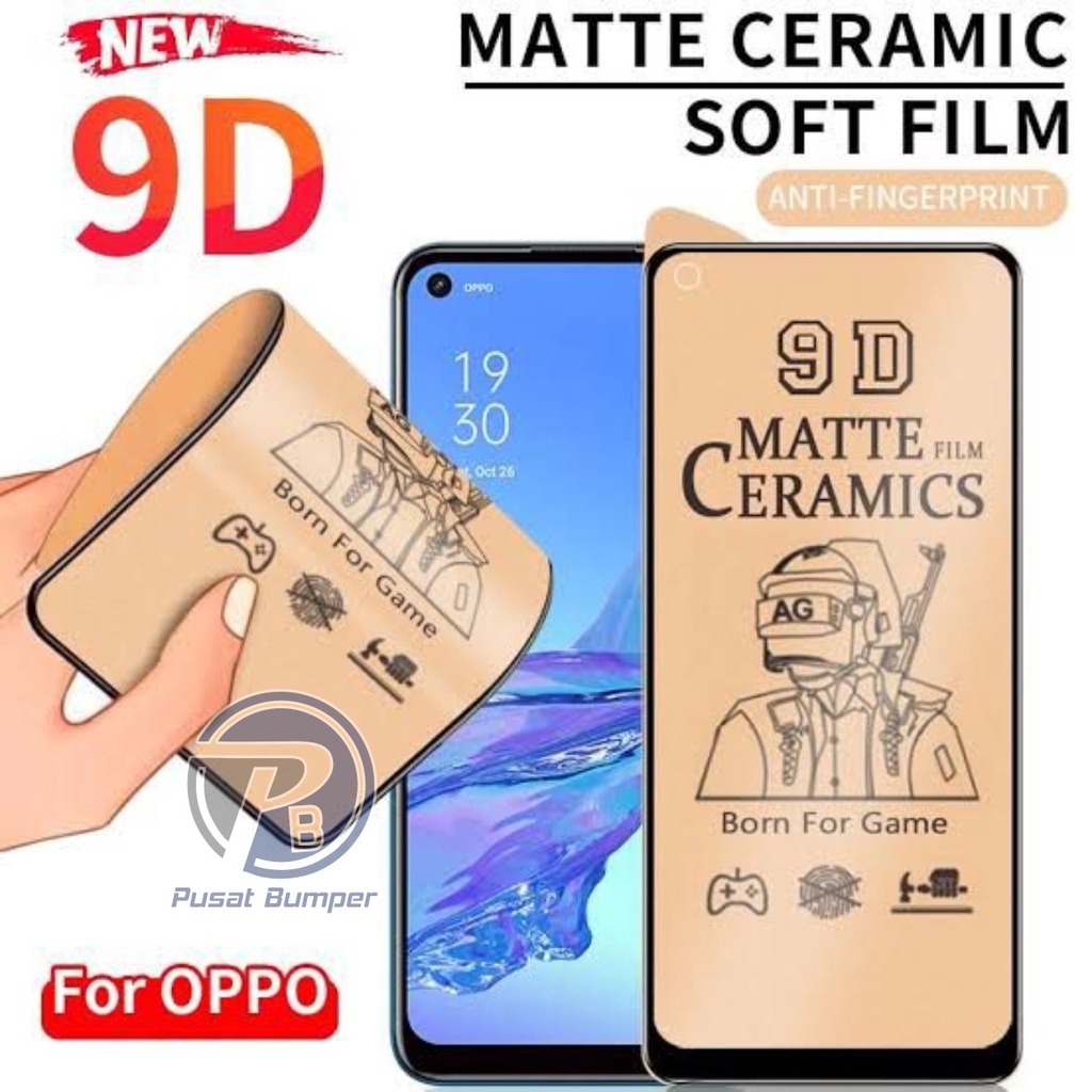 TEMPERED GLASS CERAMIC MATTE TYPE SAMSUNG A33 A53 A73 A23 A52S A54 A01 M01 A02 A02S A03 A03S A03 COR