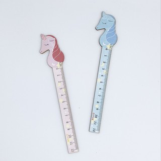 ไม้บรรทัดไม้ 12 ซม. ยูนิคอร์น /Unicorn wooden ruler 12 cm.