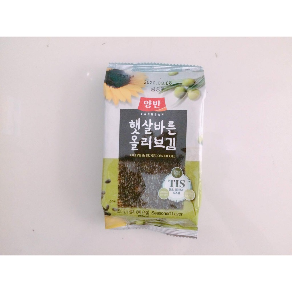 Yangban Seaweed Olive & Sunflower Oil