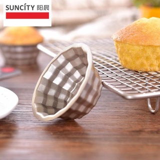 พิมพ์อบคัพเค้ก Crystal 1 กล่องมี 6 ชิ้นหัวตัด YC80140 Suncity mini cupcake