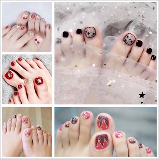 H051-065 3D Toenail Sticker DIY Nail Art Self-adhesive Finger Nail Sticker Waterproof Manicure