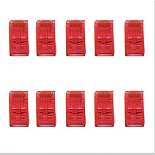 Link US-1062-X CAT 6 RJ45 Plug Unshield, 2 Layer with pre-insert bar, Crystal Color (10 Each/Pkg)