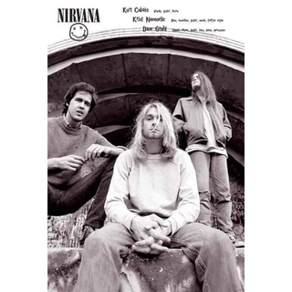 โปสเตอร์วงดนตรี วินเทจ Nirvana