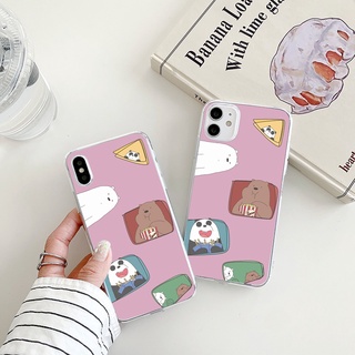 We Bare Bears เคสไอโฟน 14 pro 8 พลัส cute 7 8 plus se2020 iPhone 11 12 13 pro max phone case 14 plusXr Xs X max เคส นิ่ม