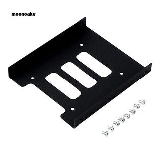 ☼Mooncake☼2.5 Inch to 3.5 Inch SSD HDD Hard Drive Tray Mounting Bracket Kit Adapter for PC