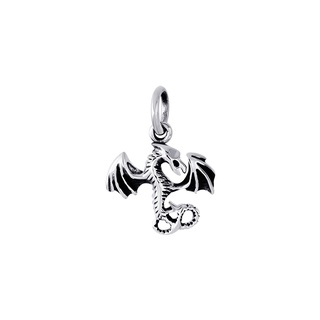 SILVER THAI        Dragon pendant silver oxidized จี้มังกรเงินแท้925ออกซิไดซ์