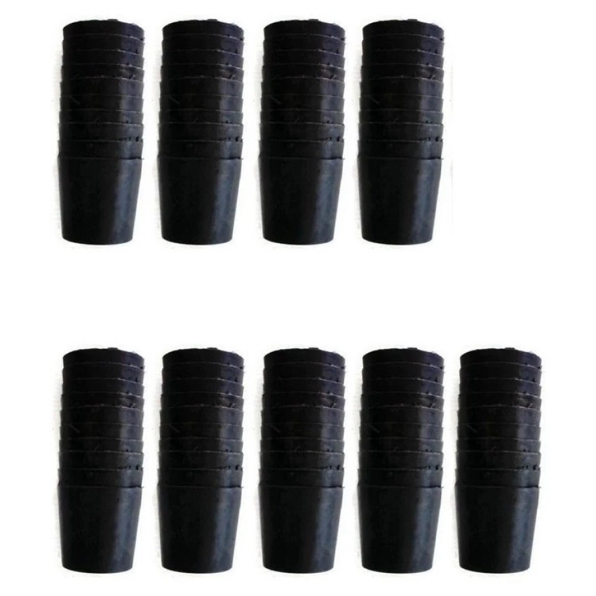 Papamami Pots Round Black Plastic กระถางพลาสติกกลม 2.5 นิ้ว 90 ใบ (สีดำ)